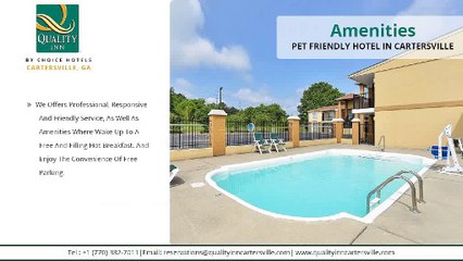 Pet Friendly Hotel near Cartersville GA - Quality Inn Cartersville