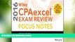 Big Deals  Wiley CPAexcel Exam Review 2016 Focus Notes: Regulation  Best Seller Books Best Seller
