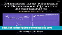 [Popular] Book Metrics and Models in Software Quality Engineering (paperback) (2nd Edition) Full