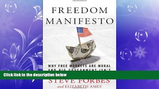 FREE DOWNLOAD  Freedom Manifesto: Why Free Markets Are Moral and Big Government Isn t  BOOK ONLINE