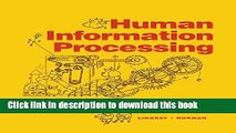 [PDF] Human Information Processing: An Introduction to Psychology Download Online