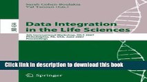 [Popular Books] Data Integration in the Life Sciences: 4th International Workshop, DILS 2007,