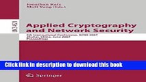 [Popular Books] Applied Cryptography and Network Security: 5th International Conference, ACNS