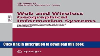 [Popular Books] Web and Wireless Geographical Information Systems: 5th International Workshop,