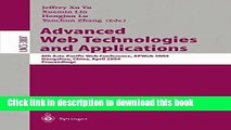 [Popular Books] Advanced Web Technologies and Applications: 6th Asia-Pacific Web Conference, APWeb