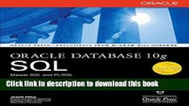 [Popular] E_Books Oracle Database 10g SQL Full Online