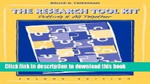 [Popular Books] The Research Tool Kit: Putting it All Together (Social Work Research Methods /