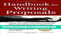 [Reading] Handbook For Writing Proposals, Second Edition Ebooks Online