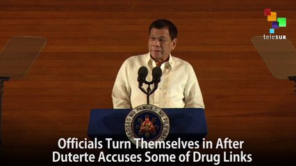 Officials Turn Themselves in After Duterte Accuses Some of Drug Links