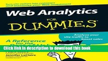 [Popular Books] Web Analytics For Dummies by Sostre, Pedro 1st (first) edition (2007) Paperback