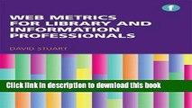 [Popular Books] Web Metrics for Library and Information Professionals (Facet Publications (All