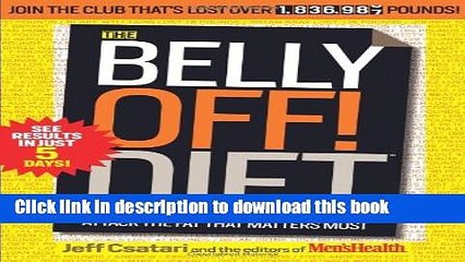 Books The Belly Off! Diet: Attack the Fat That Matters Most Full Online