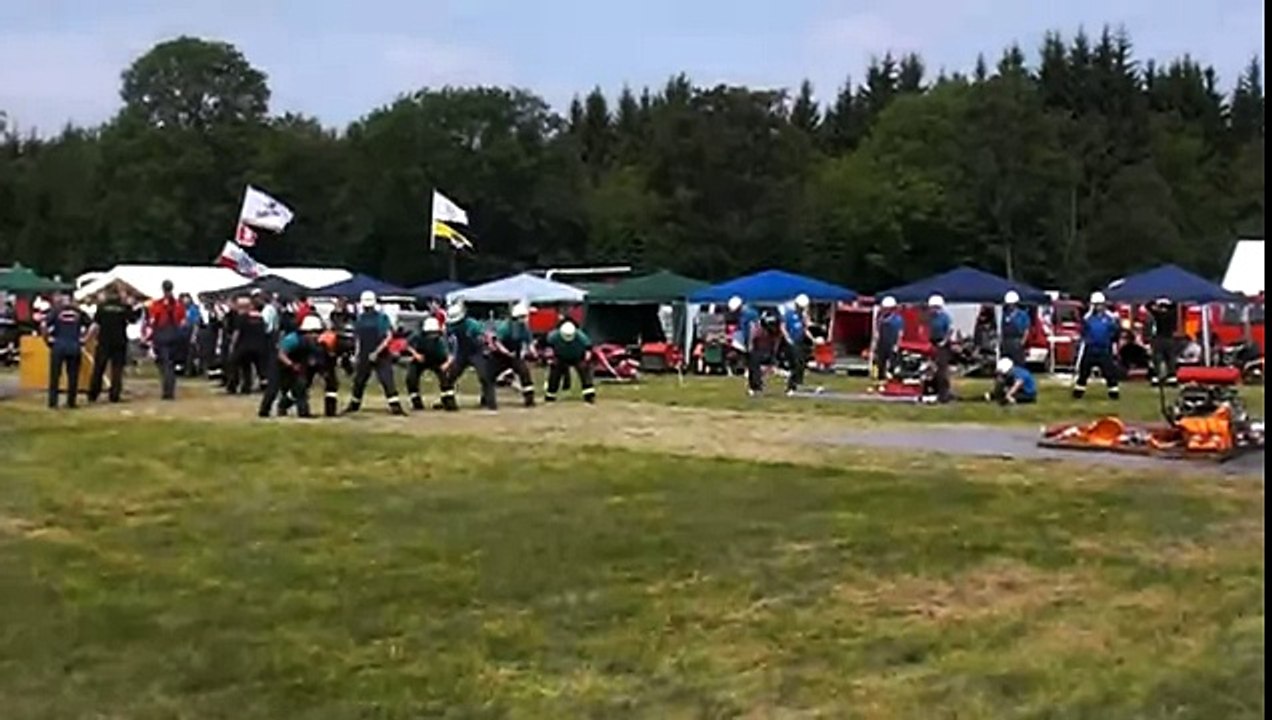 Löschangriff 19,36 sec./ FF Tryppehna beim Harz...