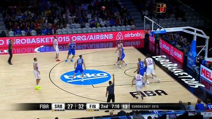 Nemanja Bjelica 19 pts 14 rebs vs Finland 13.09.2015