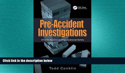 READ book  Pre-Accident Investigations: An Introduction to Organizational Safety  BOOK ONLINE