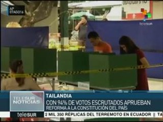 Tailandia vota por reforma que mantendrá en el poder a militares