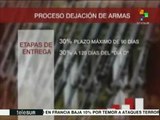 Entregarán insurgentes colombianos armas según acuerdo