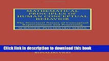 Books Mathematical Principles of Human Conceptual Behavior: The Structural Nature of Conceptual