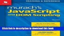 [PDF] Murach s JavaScript and DOM Scripting (Murach: Training   Reference) Book Free