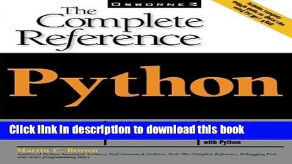 Download Python:  The Complete Reference E-Book Online