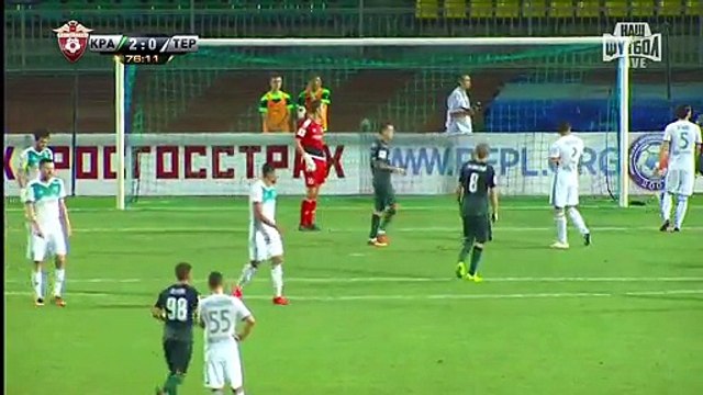 Fedor Smolov Second Goal HD - Krasnodar 3-0 Terek Grozni 08.08.2016 HD