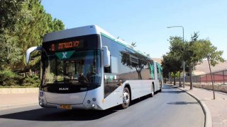 VERY NEW BUS - MAN NG363F BRT-HAARGAZ IN  Jerusalem