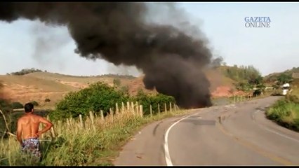 Motorista morre carbonizado em Mimoso do Sul