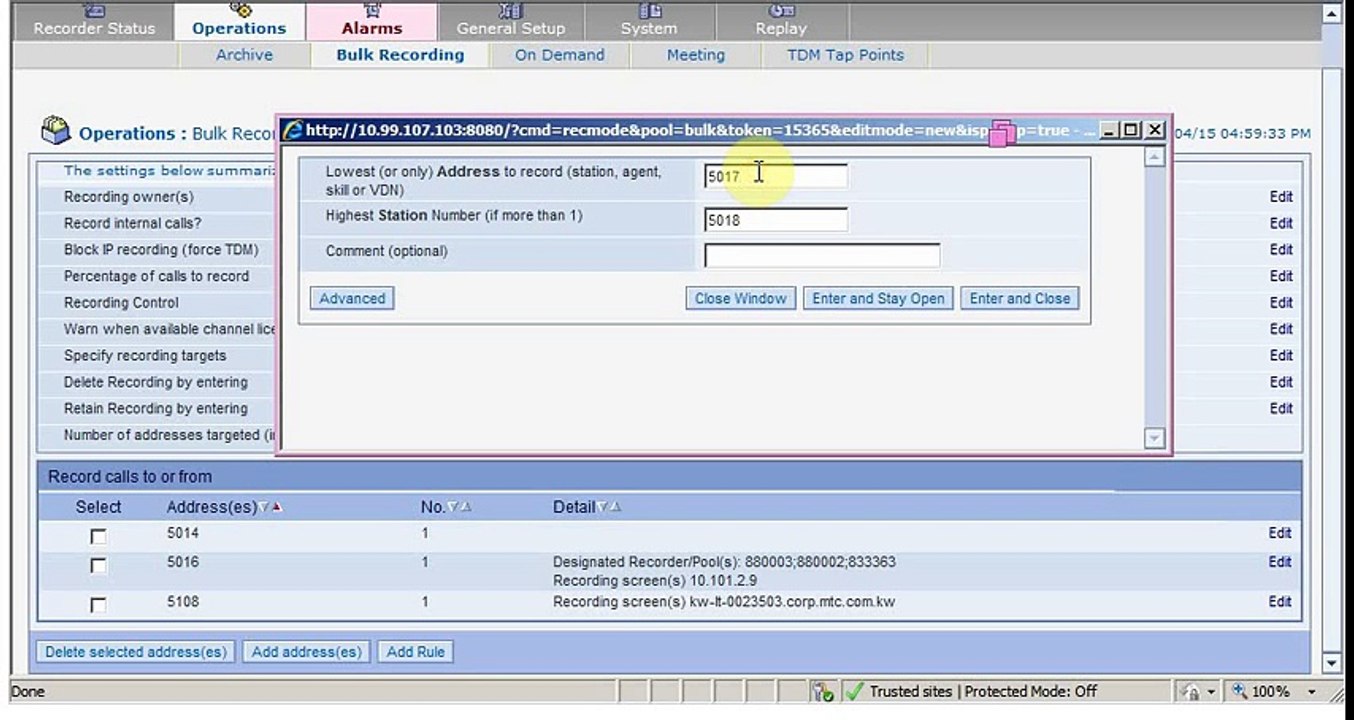 WFO 12 AVAYA / VERINT (ACR) HOW TO ADD BULK STATION AND CHECK LICENSE