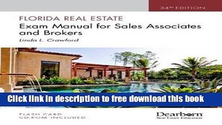 [Full] Florida Real Estate Exam Manual for Sales Associates and Brokers, 34th Edition Free New