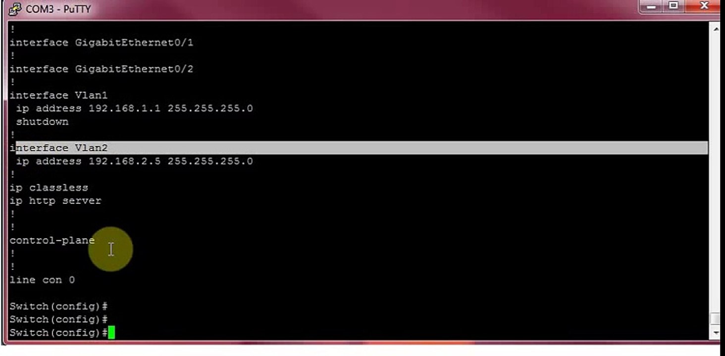 Configure Cisco Management VLAN - Assigning IP Address to VLAN LAN