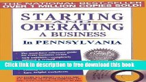[Full] Starting and Operating a Business in Pennsylvania (Starting and Operating a Business in the
