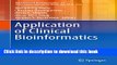 [PDF] Application of Clinical Bioinformatics (Translational Bioinformatics) [Full E-Books]