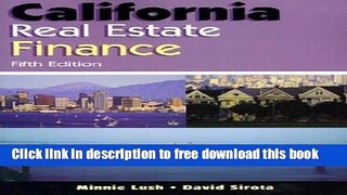 [Full] California Real Estate Finance Online New