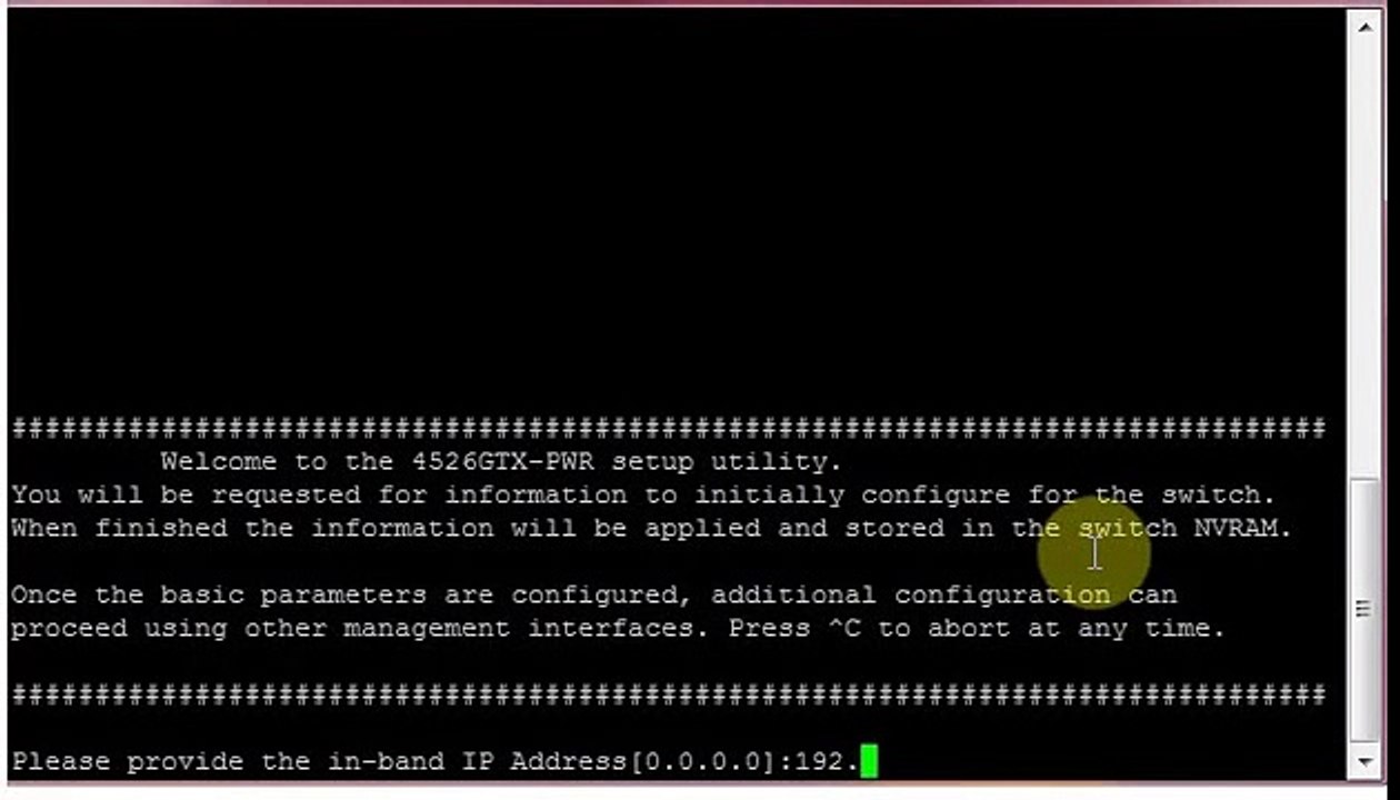 AVAYA ERS ETHERNET ROUTING 2500,3500,4000,5000 SWITCH INITIAL CONFIGURATION