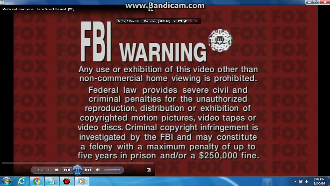 Opening to Master and Commander: The Far Side of the World 2004 DVD