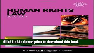 Ebook Human Rights Lawcards 2010-2011 Full Online