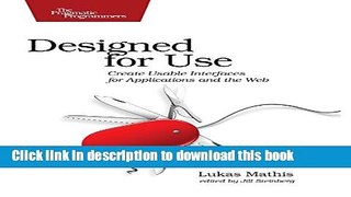 [Popular Books] Designed for Use: Create Usable Interfaces for Applications and the Web Free Online