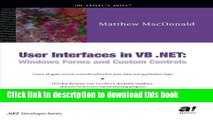 [Popular Books] User Interfaces in VB .NET: Windows Forms and Custom Controls Free Download