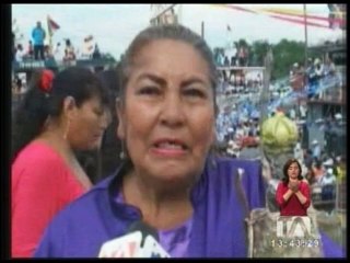Procesión náutica en Puerto Bolívar