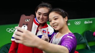 These Gymnasts From North And South Korea Took A Selfie Together At The Olympics