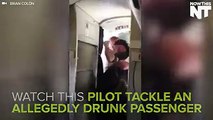 Esto fue lo que hizo un piloto de avión al ver a un pasajero borracho en pleno vuelo
