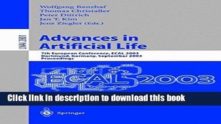 [Popular Books] Advances in Artificial Life: 7th European Conference, ECAL 2003, Dortmund,
