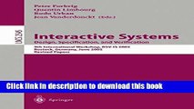 [Popular Books] Interactive Systems. Design, Specification, and Verification: 9th International