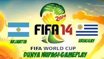 FIFA 14 Dünya Kupası Arjantin - Uruguay Gameplay ( PS4 )