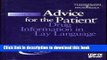[PDF] Advice for the Patient: Drug Information in Lay Language (Usp Di Vol II: Advice for the