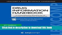 Download Drug Information Handbook: A Comprehensive Resource for All Clinicians and Healthcare