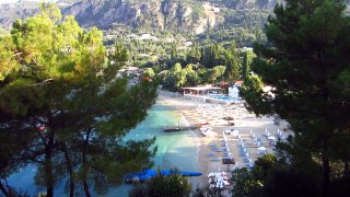 Morning view at Akrotiri Beach hotel. - Paleokastritsa, Corfu island, Greece.