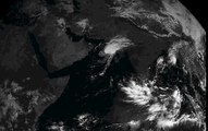 Cyclone ‪#‎Nilofar‬ gathers strength in the Arabian Sea. QEERI's EUMETSAT Station. Met7