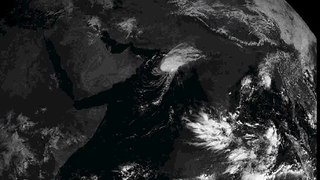 Cyclone ‪#‎Nilofar‬ gathers strength in the Arabian Sea. QEERI's EUMETSAT Station. Met7