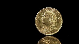 Gold Swiss 20 Franc Helvetia